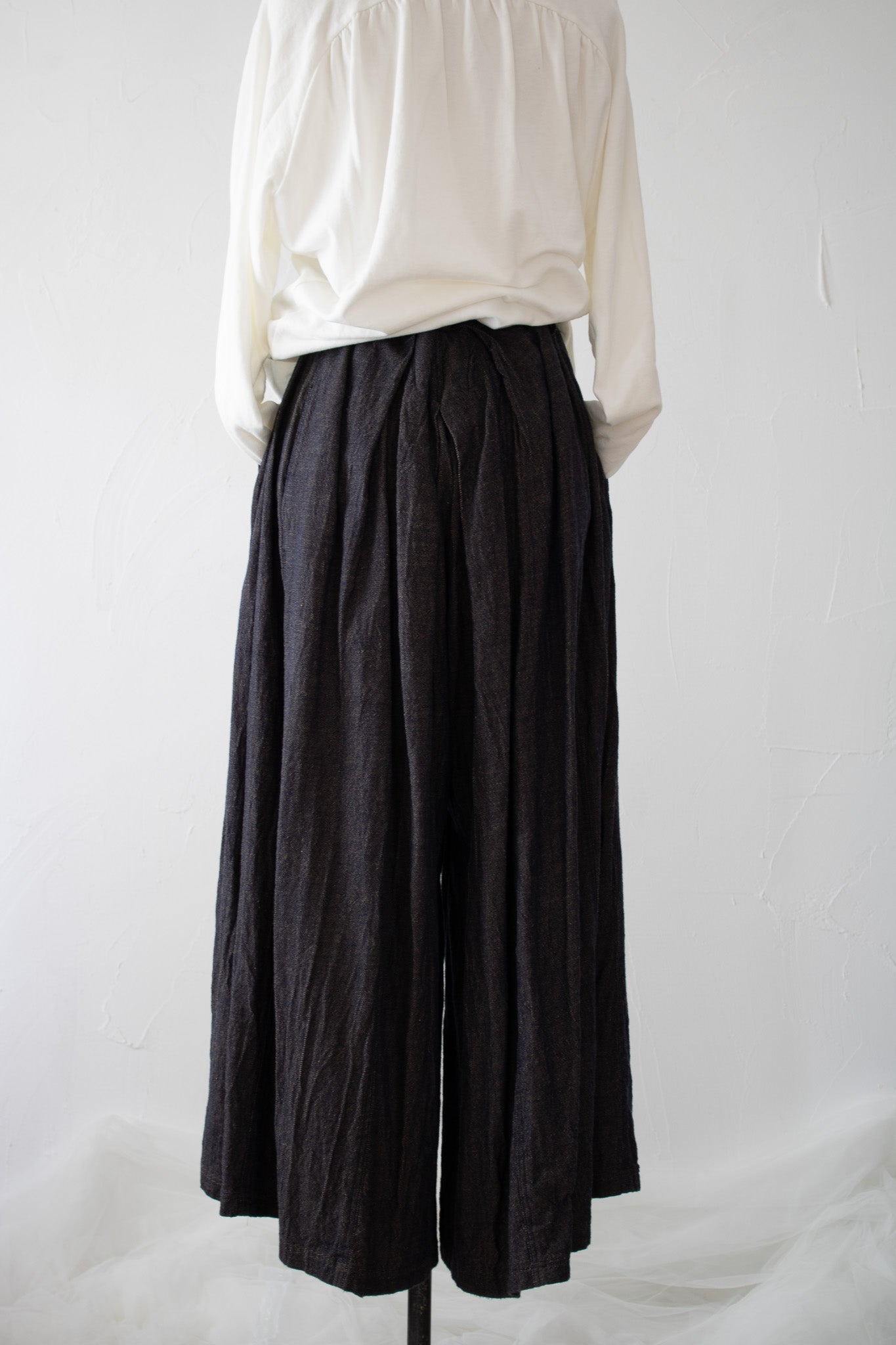 hakama pants K700 cotton twill navy/sepia