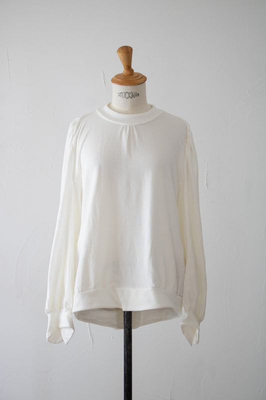 gather blouse K800 SIC white